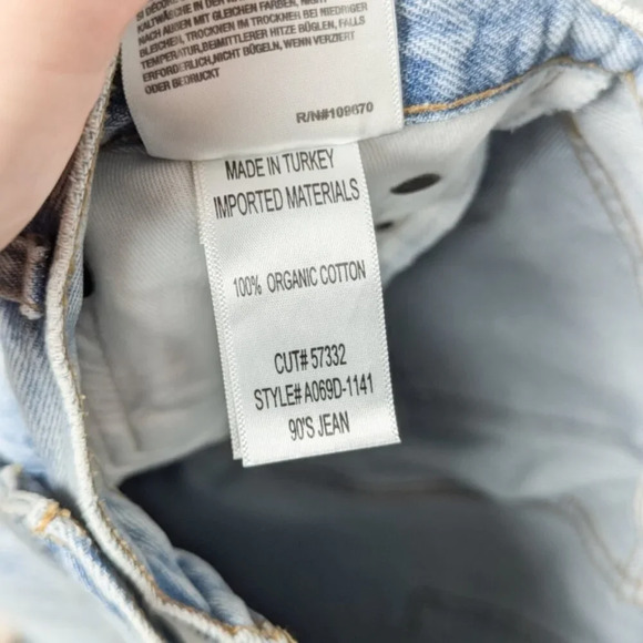 AGOLDE 90's Jeans Loose Light Wash Straight Leg Jean Snapshot 90s Aritzia 24 - Picture 7 of 8